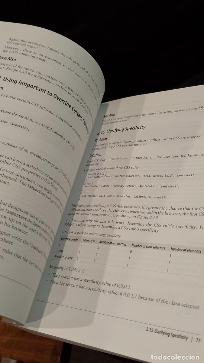 Libros: CSS Cookbook- Christopher Schmitt - Foto 6