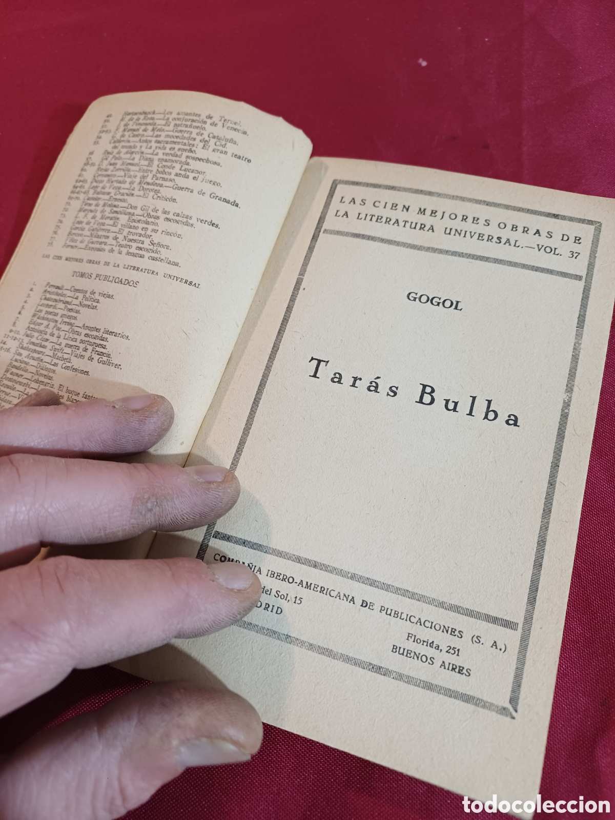Libros: ANTIGUO LIBRO, GOGOL, TAR&Aacute;S BULBA - Foto 4