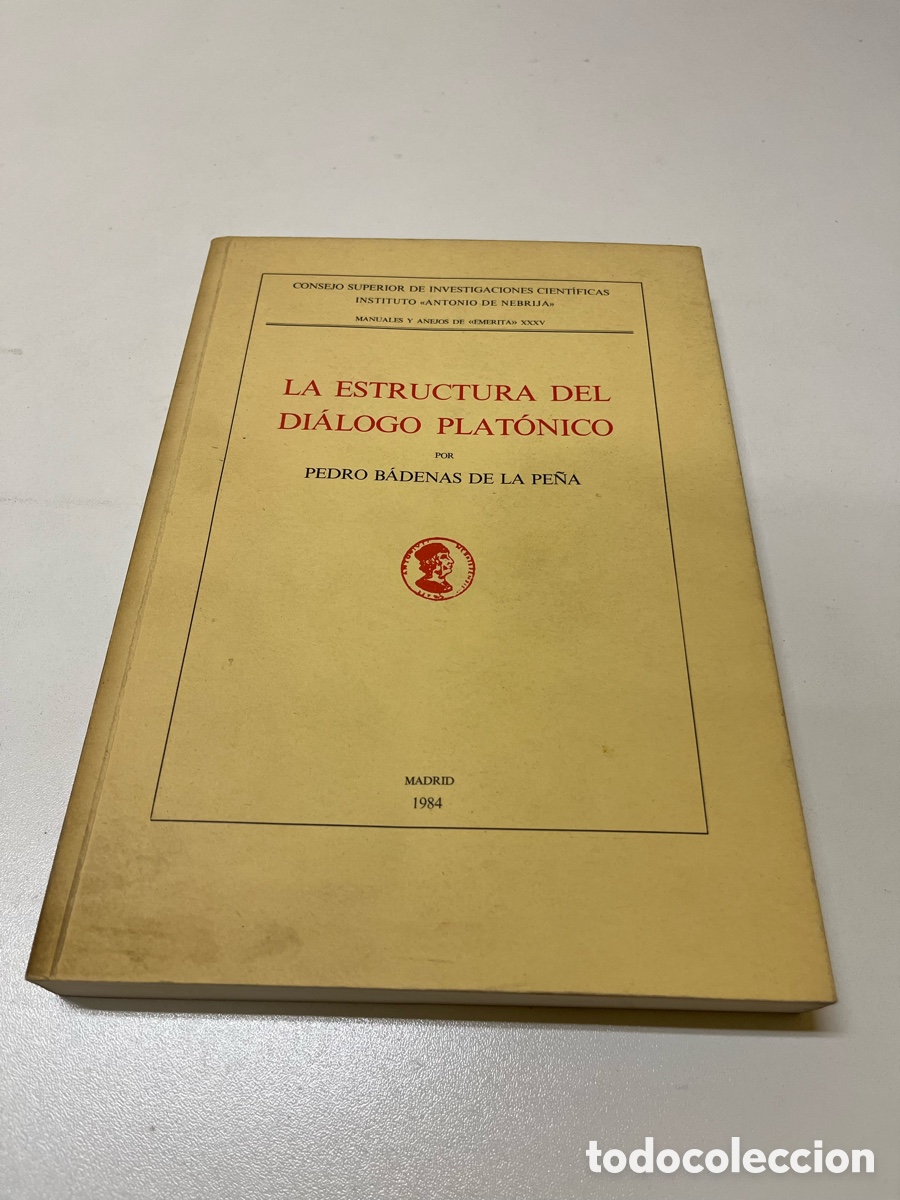 Libros: La Estructura del Di&aacute;logo Plat&oacute;nico, Pedro B&aacute;denas de la Pe&ntilde;a - Foto 1