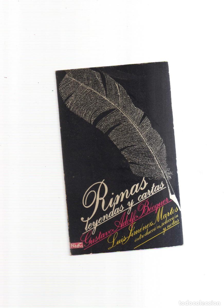 Libros: RIMAS LEYENDAS Y CARTAS GUSTAVO ADOLFO BECQUER - Foto 1