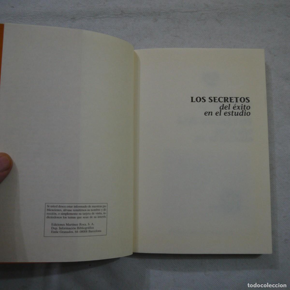 Libros: LOS SECRETOS DEL &Eacute;XITO EN EL ESTUDIO - ERIC JENSEN - MART&Iacute;NEZ ROCA - 1997 - Foto 3