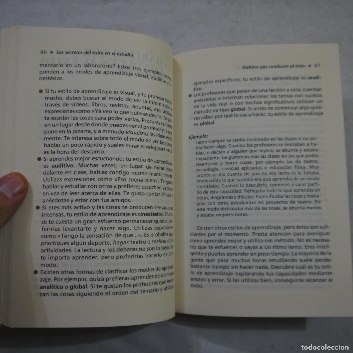 Libros: LOS SECRETOS DEL &Eacute;XITO EN EL ESTUDIO - ERIC JENSEN - MART&Iacute;NEZ ROCA - 1997 - Foto 9