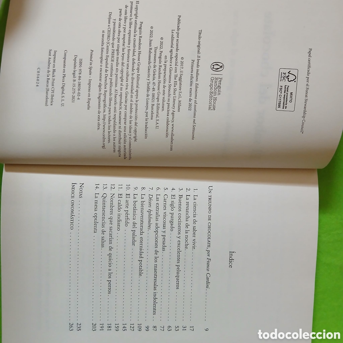 Libros: El sabor del chocolate, Piero Camporesi - Foto 3
