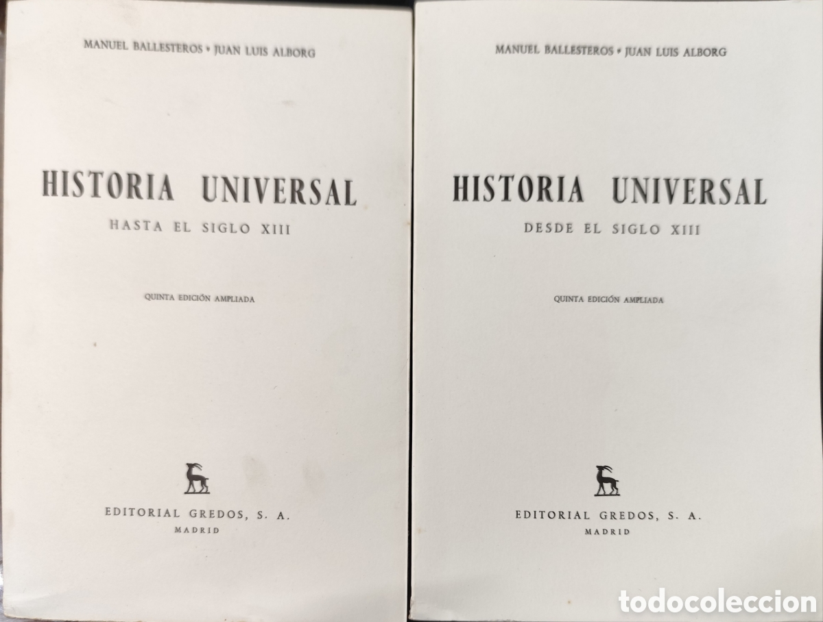 Libros: HISTORIA UNIVERSAL - BALLESTEROS, M. y ALBORG, J. L. - Foto 1