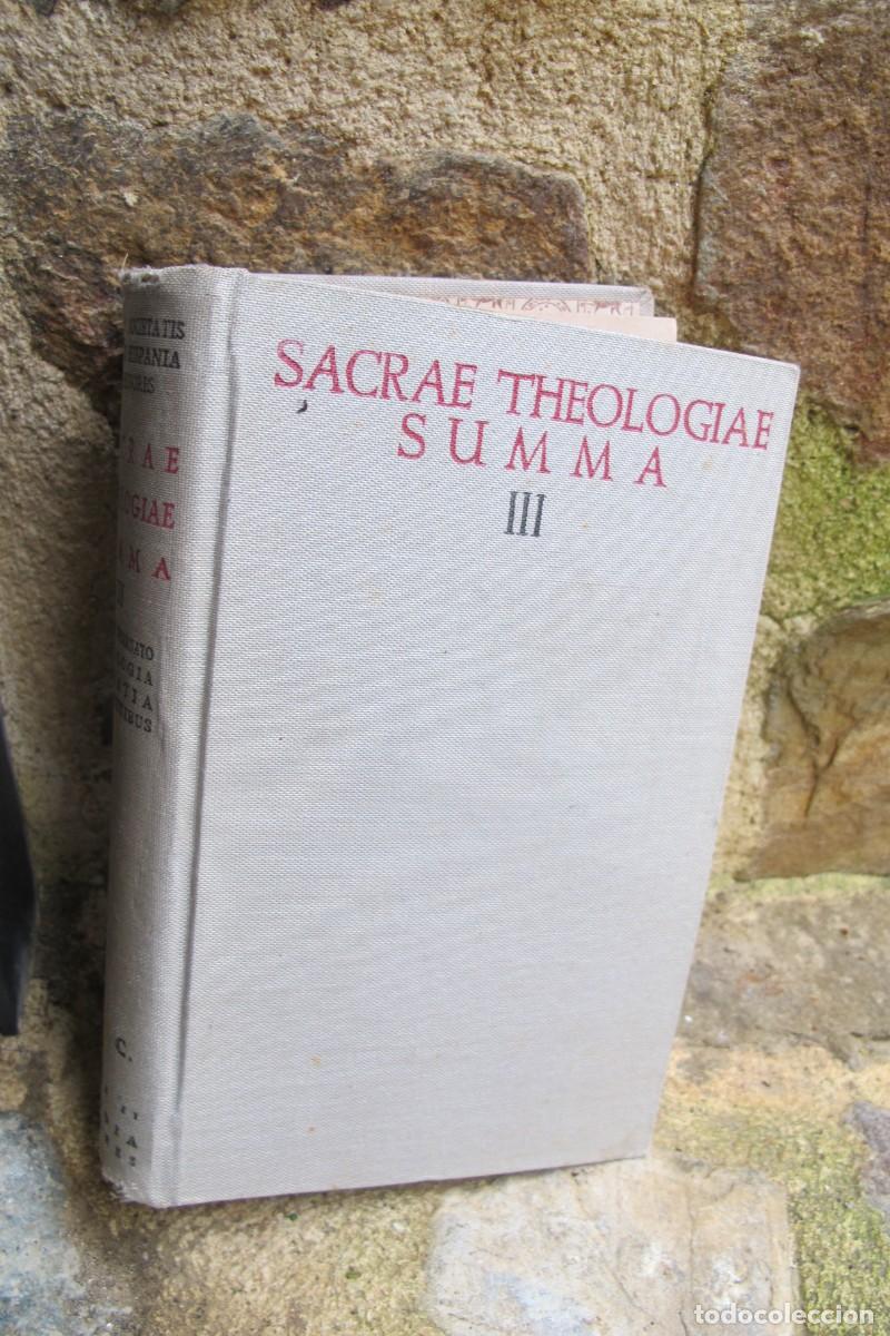 books: SACRAE THEOLOGIAE SUMMA III P. IOSEPHO A. DE ALDAMA, P. SEVERINO GONZALEZ, P. IESU SOLANO B.A.C.