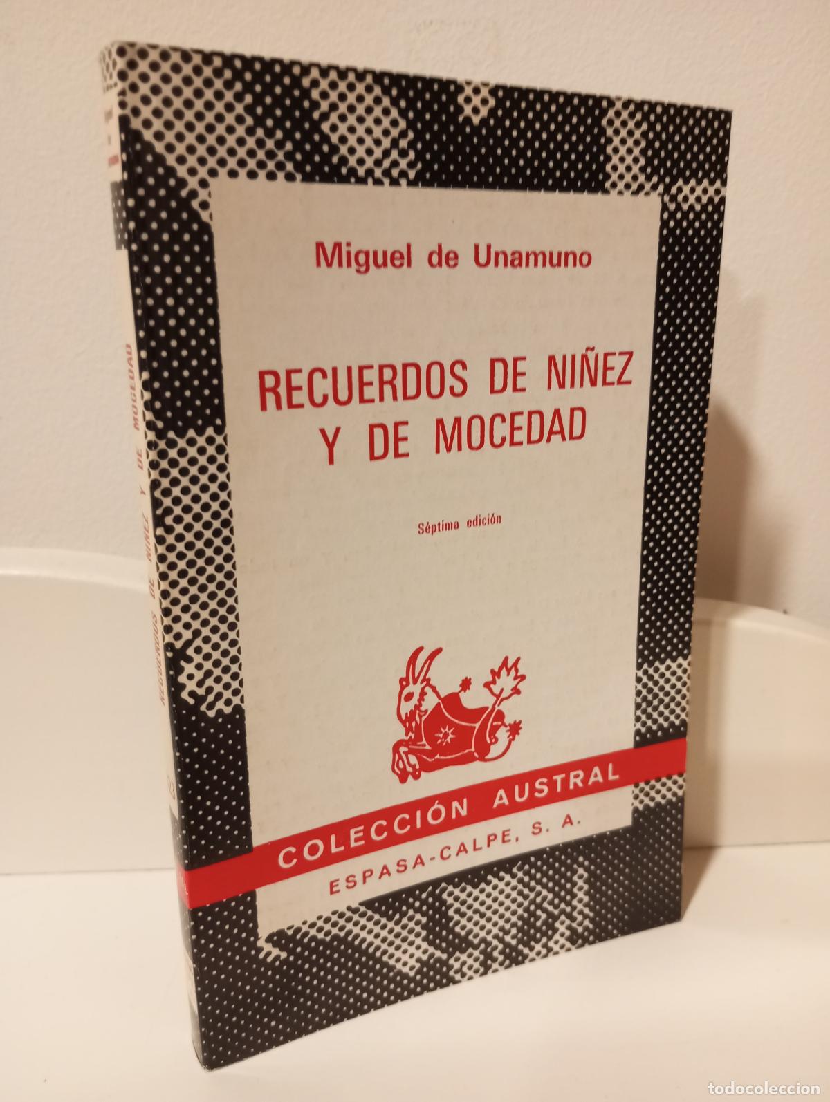 Libros: RECUERDOS DE NI&Ntilde;EZ Y DE MODEDAD - Unamuno, Miguel de - Foto 1
