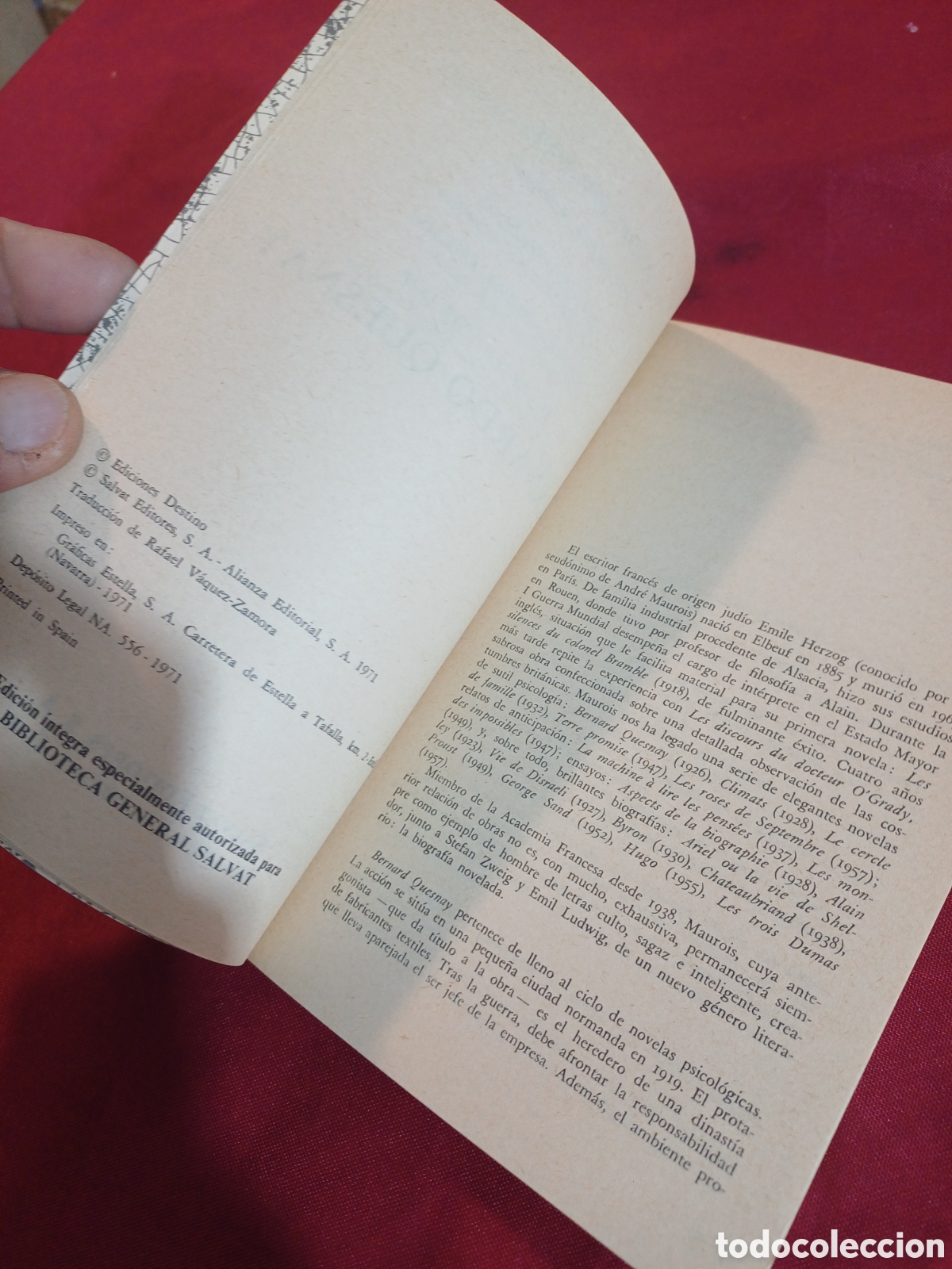 Libros: LIBRO, BERNARDO QUESNAY, 1971 - Foto 6