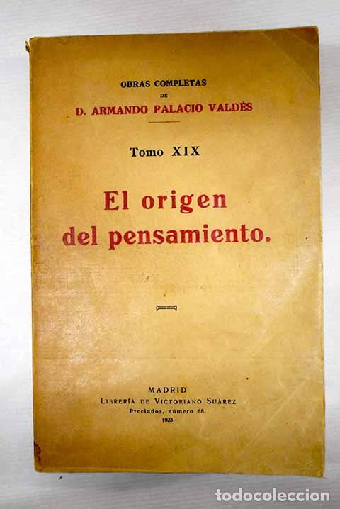 Libros: El origen del pensamiento.- Palacio Vald&eacute;s, Armando - Foto 1