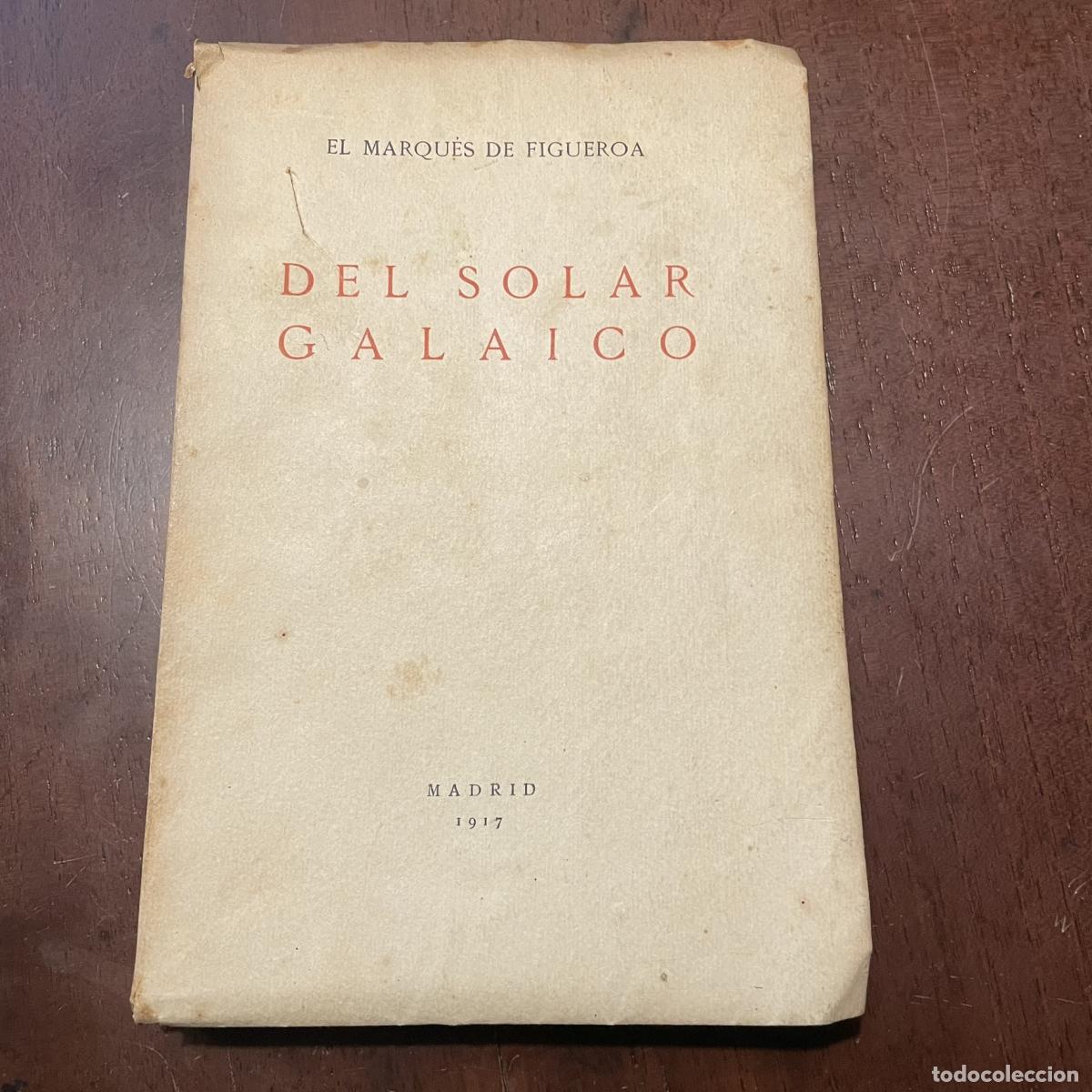 Libros: Del solar galaico (galego) - Marqu&eacute;s de Figueroa - Foto 1