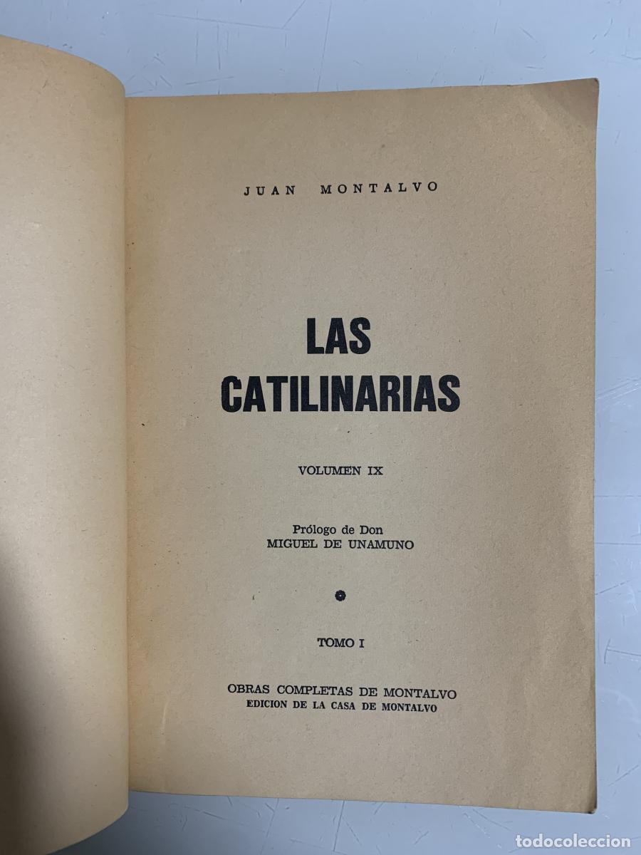 Libros: LAS CATILINARIAS (2 tomos) - Juan Montalvo - Foto 3