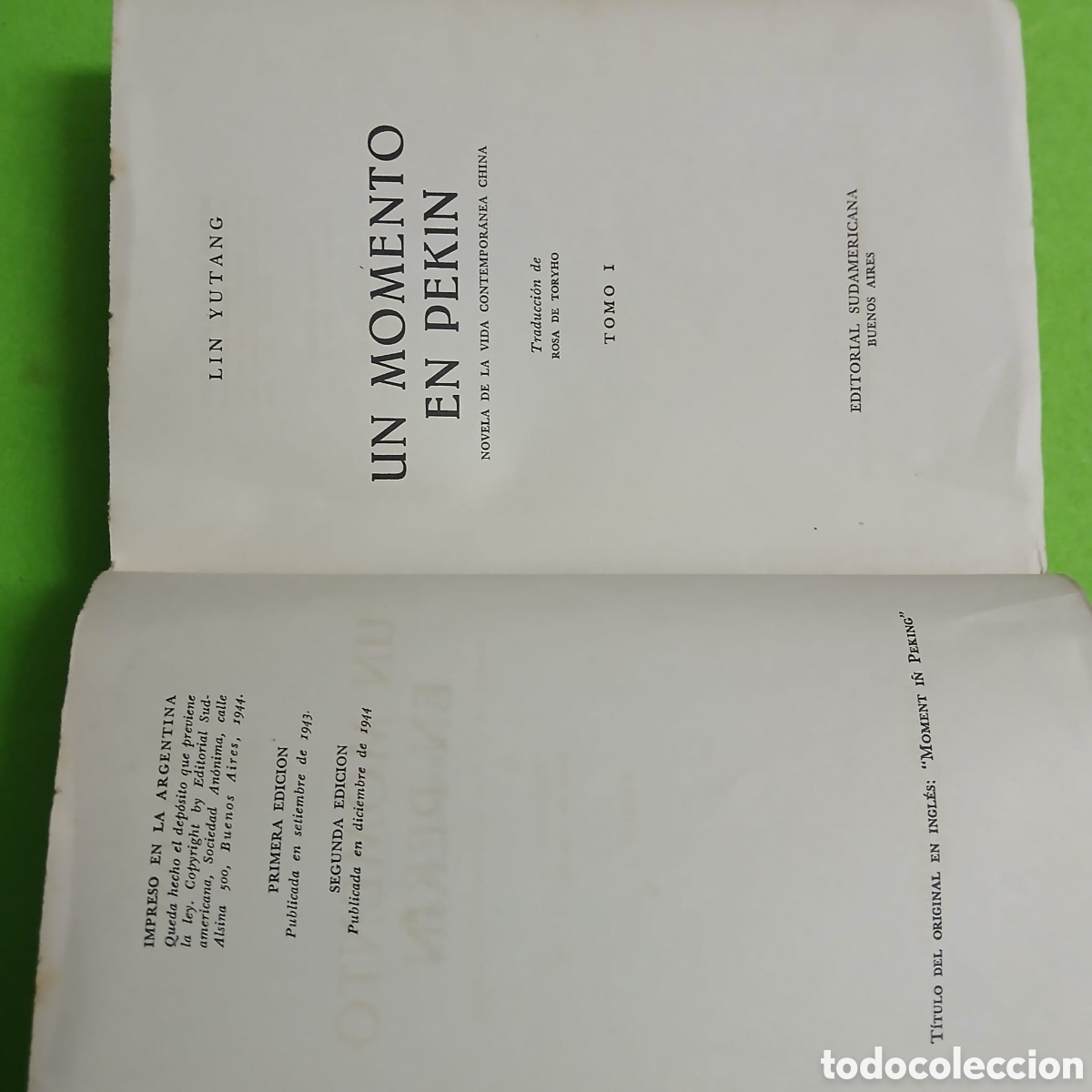Libros: Un momento de Pekin, Lin Yutang - Foto 2
