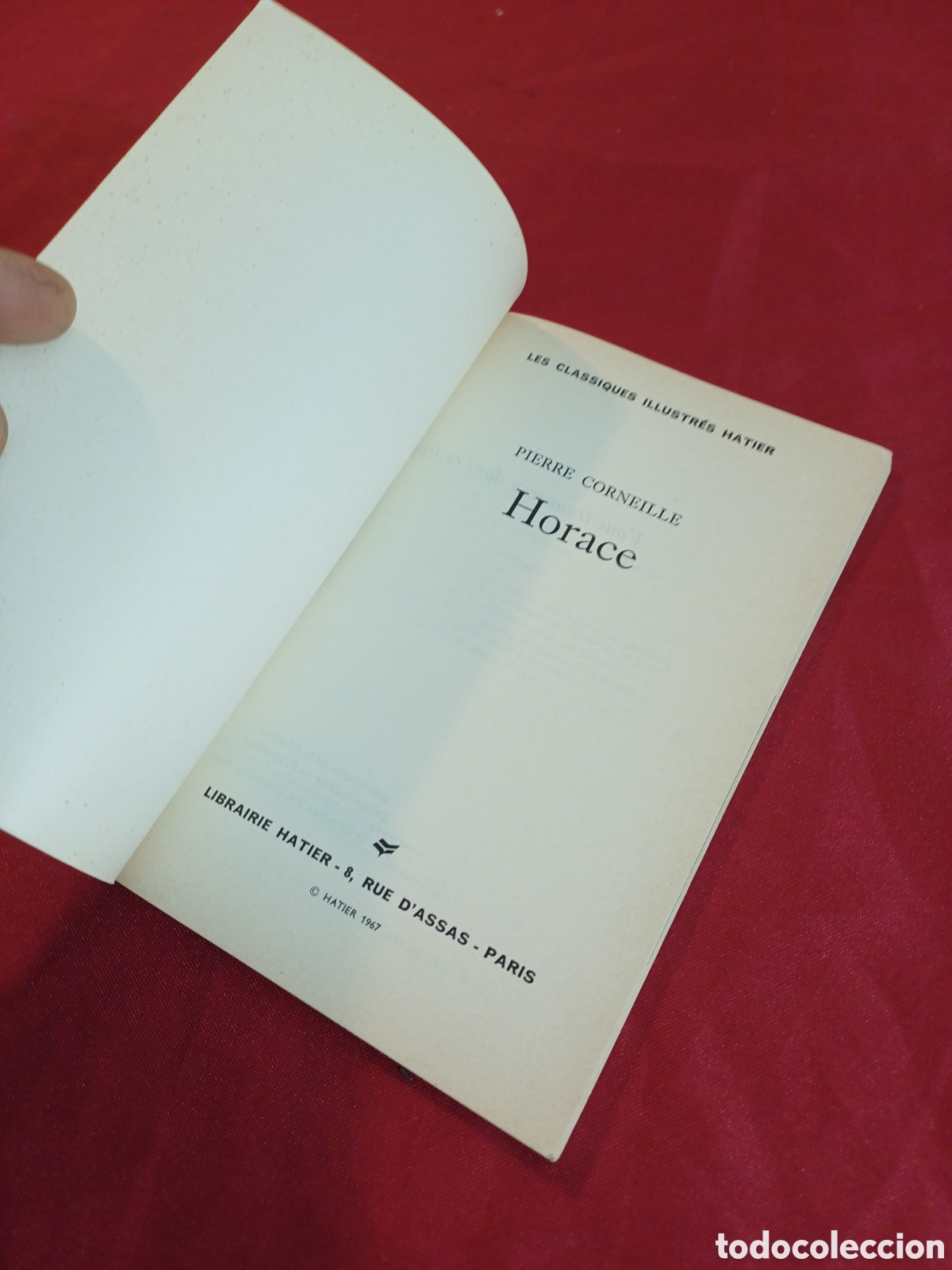 Libros: LIBRO, HORACE, 1967, EN FRANC&Eacute;S - Foto 4