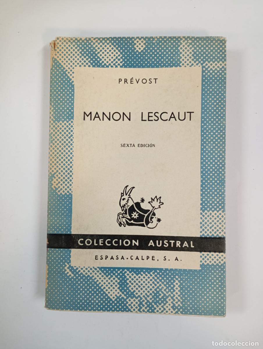 Libros: MANON LESCAUT. COLECCI&Oacute;N AUSTRAL 89. - PREVOST. TDK792 - Foto 1