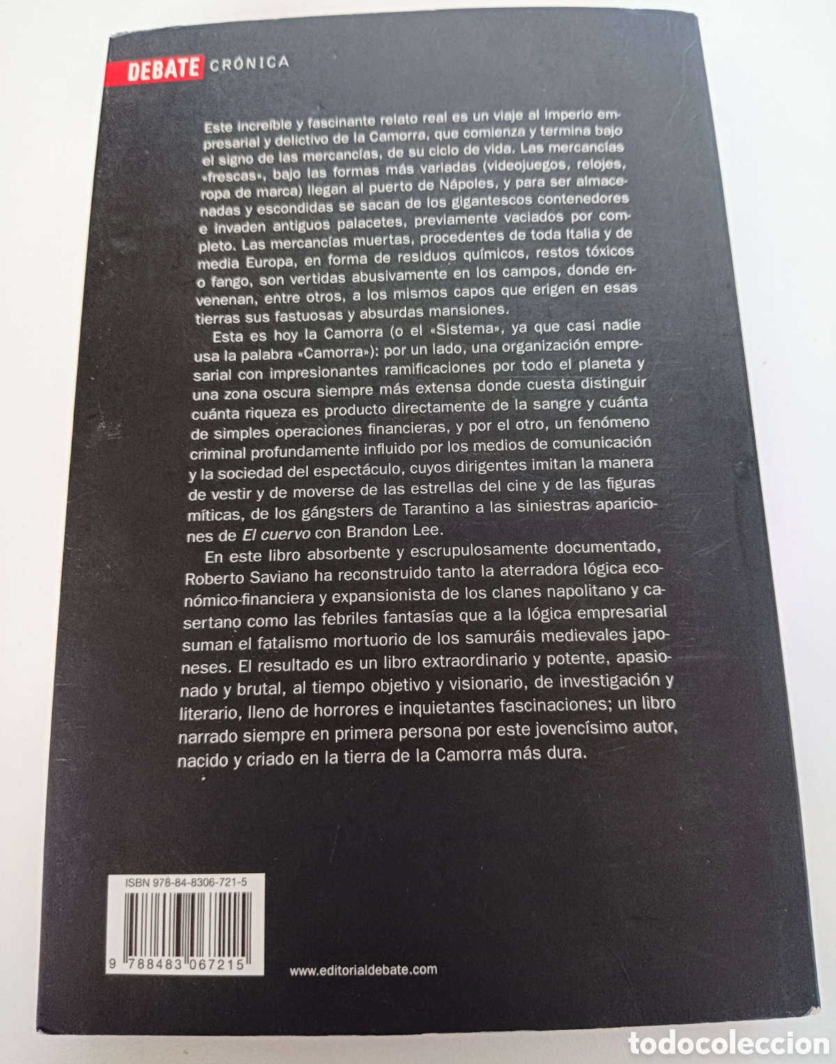 Libros: Libro GOMORRA. Roberto Saviano. Editorial Debate - Foto 7