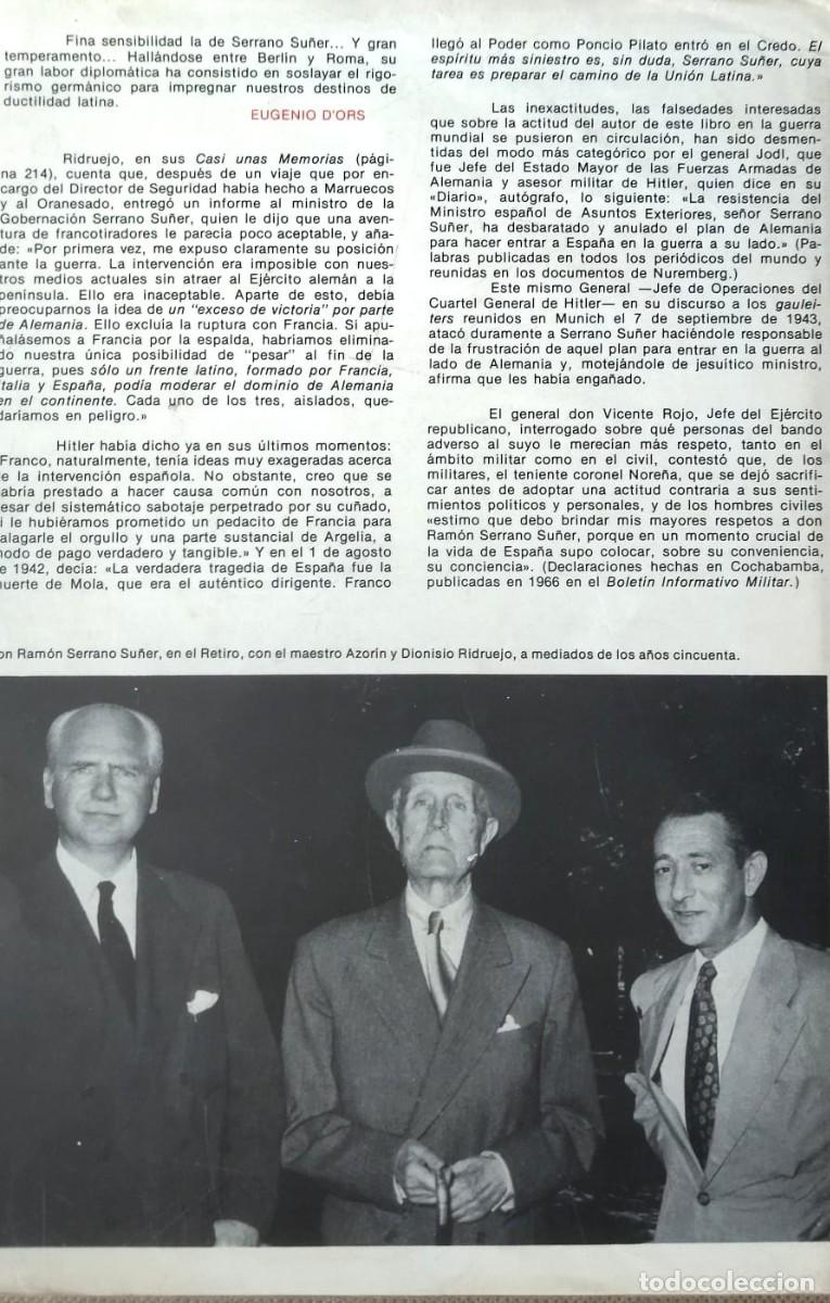 Libros: Memorias - SERRANO SU&Ntilde;ER, Ram&oacute;n - Foto 2