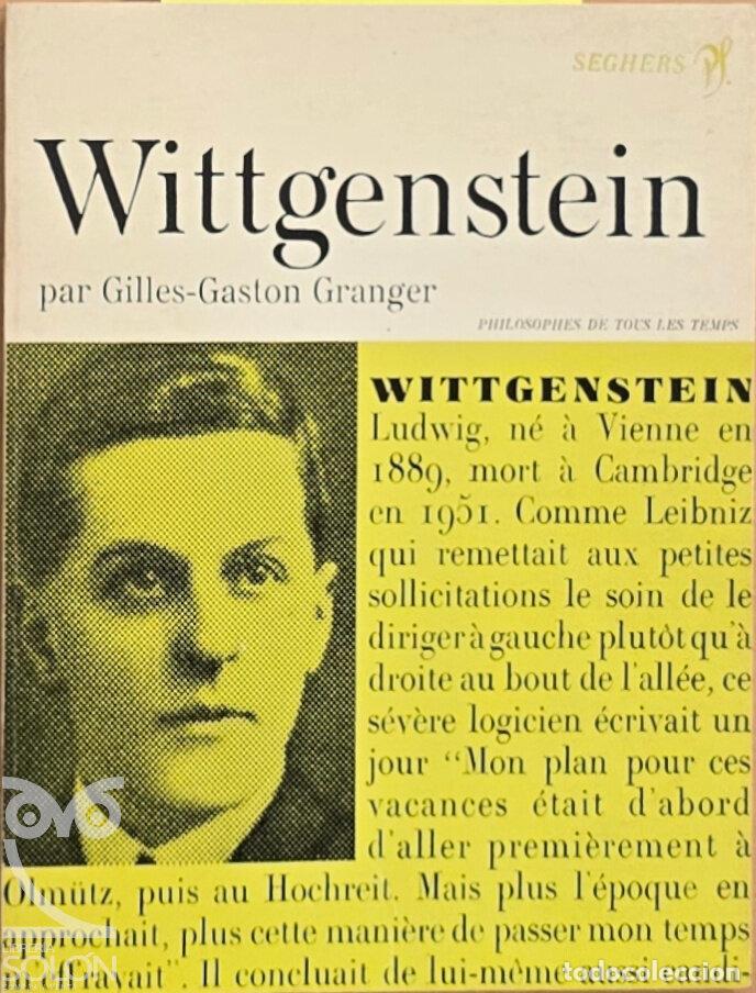 Libros: Ludwig Wittgenstein - Gilles-Gaston Granger - Foto 1