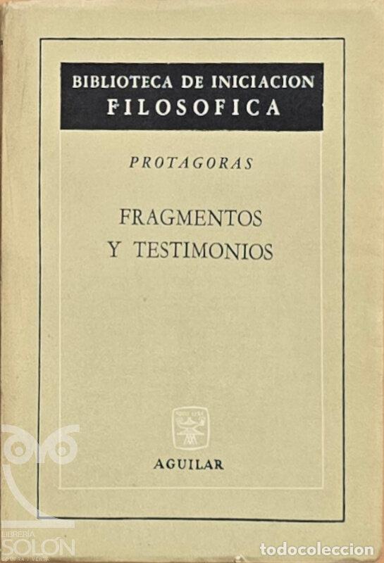 Libros: Fragmentos y Testimonios - Prot&aacute;goras - Foto 1