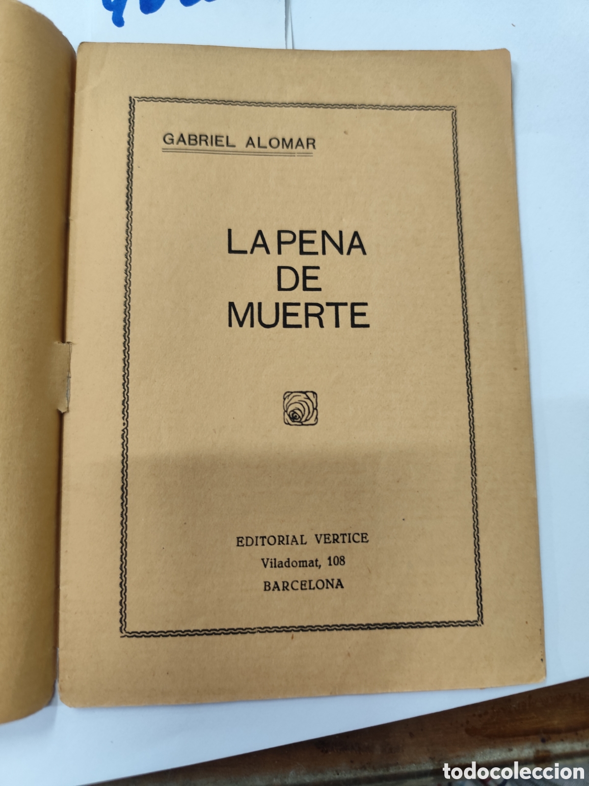 Libros: LA PENA DE MUERTE. 1&ordf; Edici&oacute;n. A&ntilde;o 1925 - ALOMAR,Gabriel - Foto 2