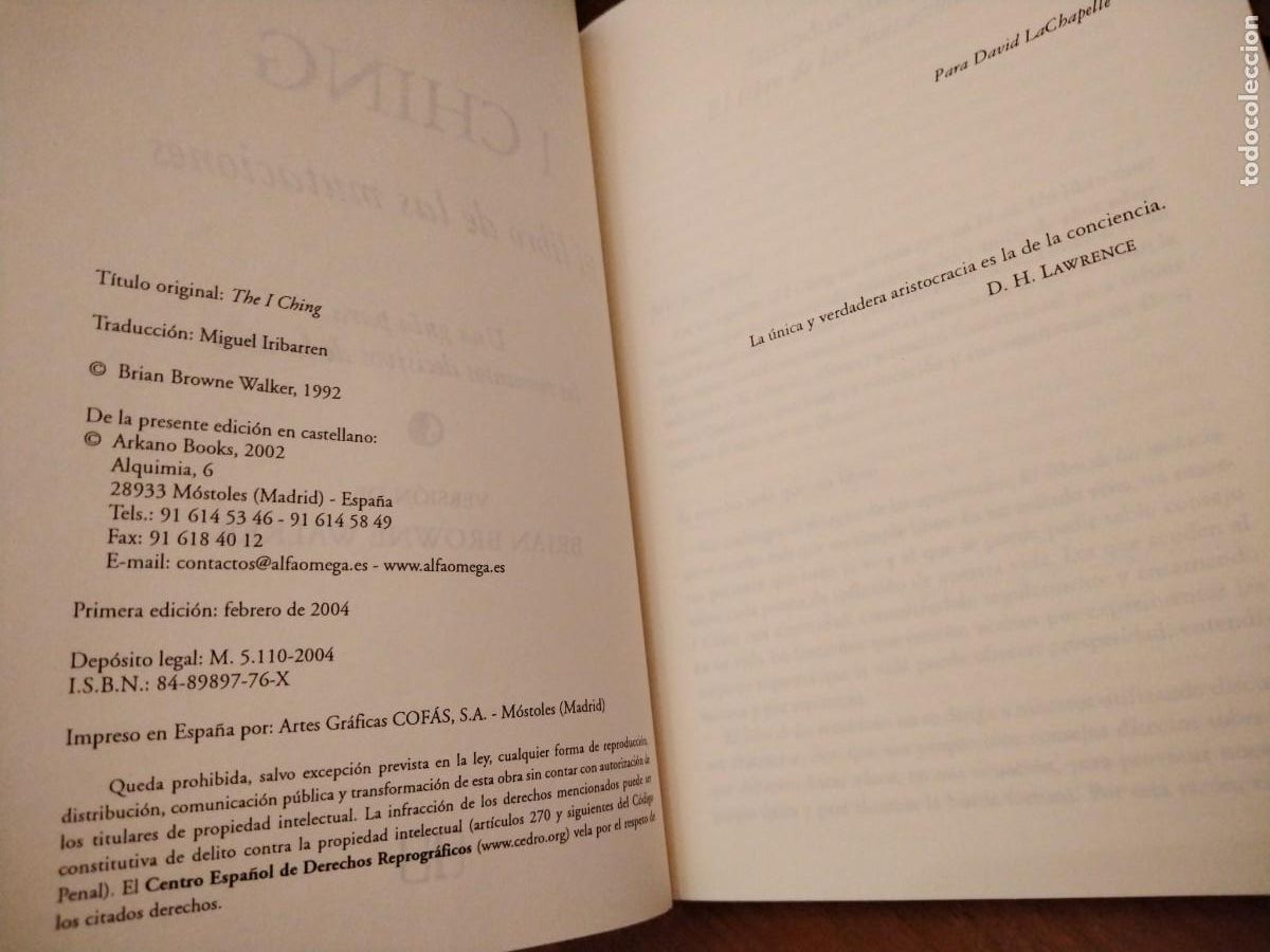 Libros: I ching - el libro de las mutaciones -brian browne walker - Foto 5