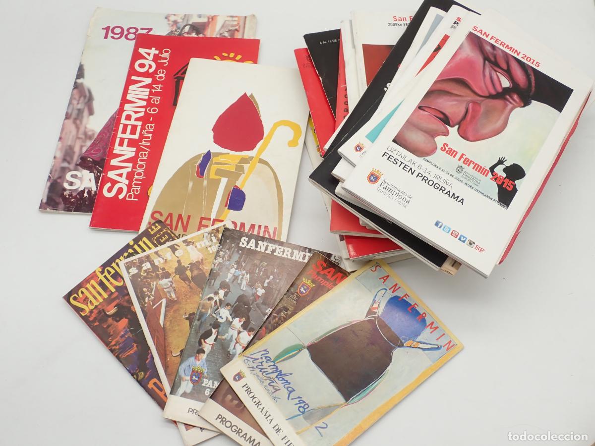 Libros: Conjunto de 28 programas de San Ferm&iacute;n entre 1963 y 2015 - - Foto 1