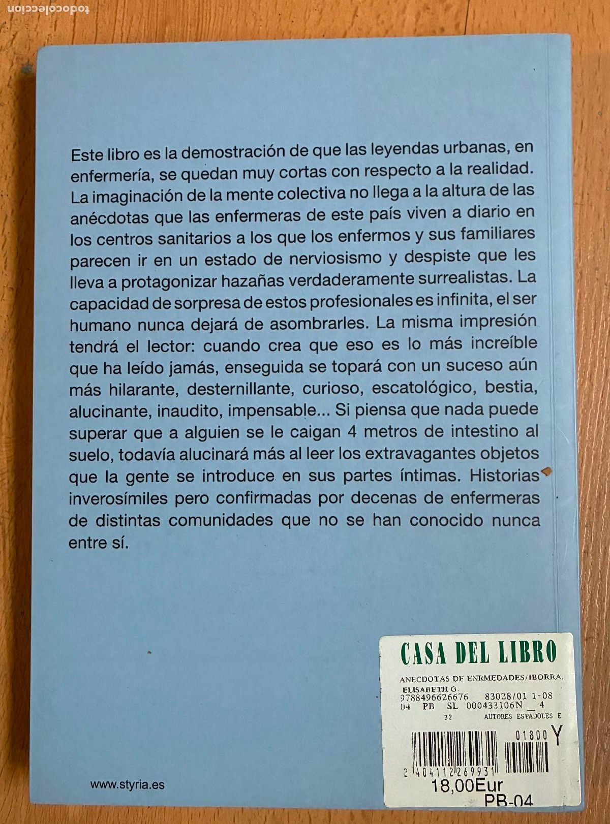 Libros: ANECDOTAS DE LAS ENFERMERAS, Elisabeth G. Iborra - Foto 2