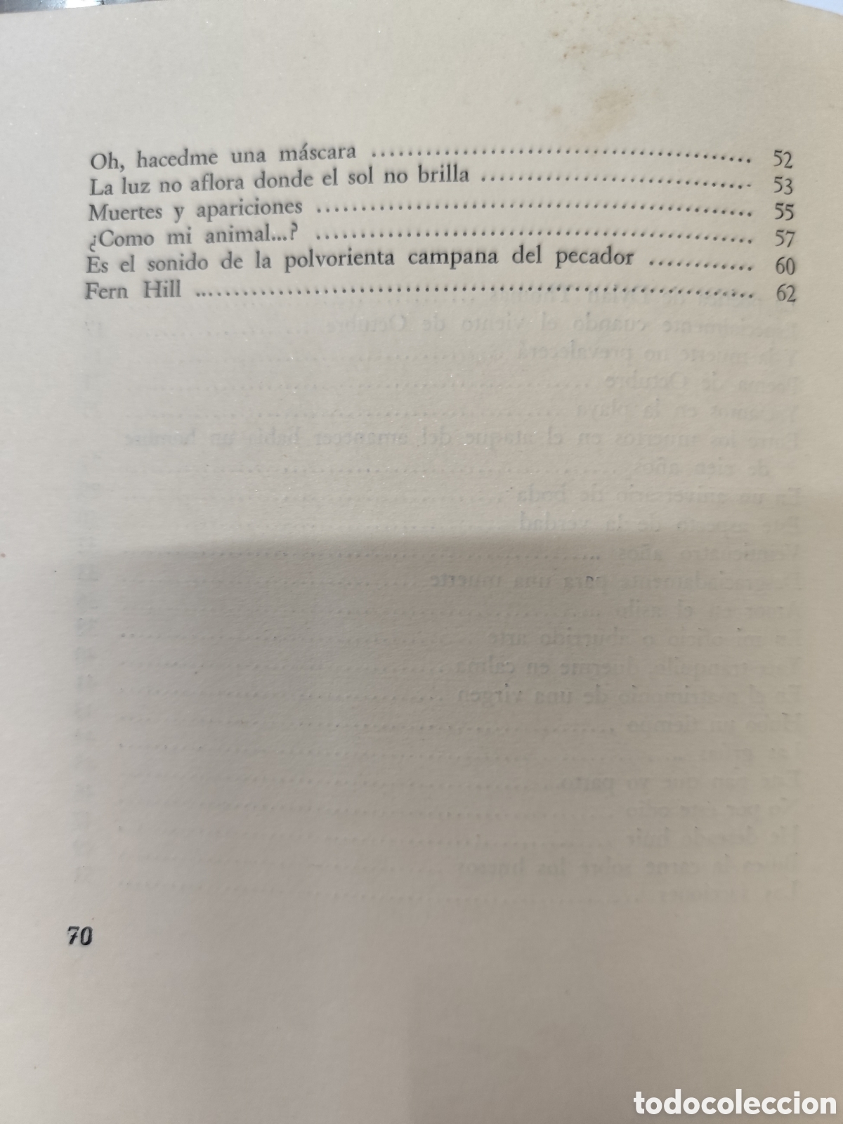Libros: POEMAS ESCOGIDOS. A&ntilde;o 1958 - THOMAS,Dylan - Foto 4