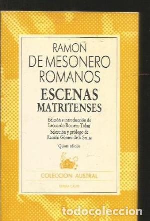 Libros: ESCENAS MATRITENSES - RAMON DE MESONERO ROMANO - Foto 1