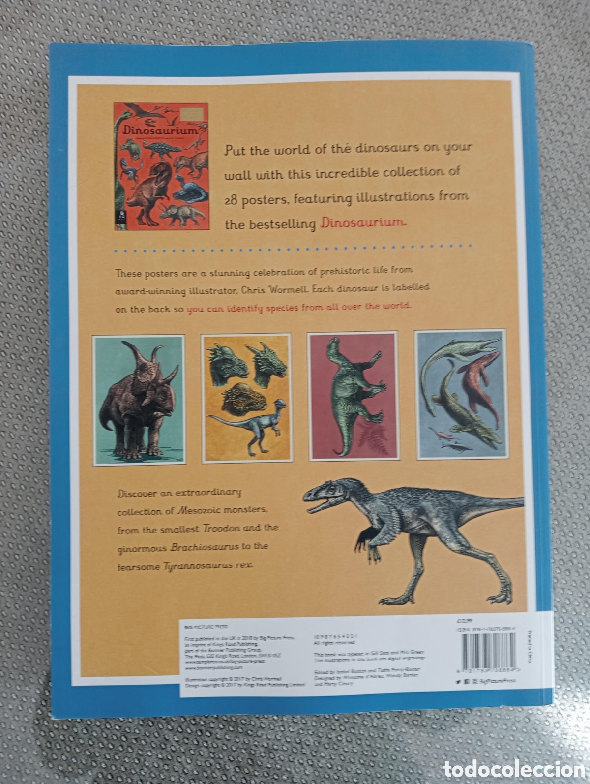 Libros: Dinosaurium. Poster book. 28 pull out posters inside. - Foto 4