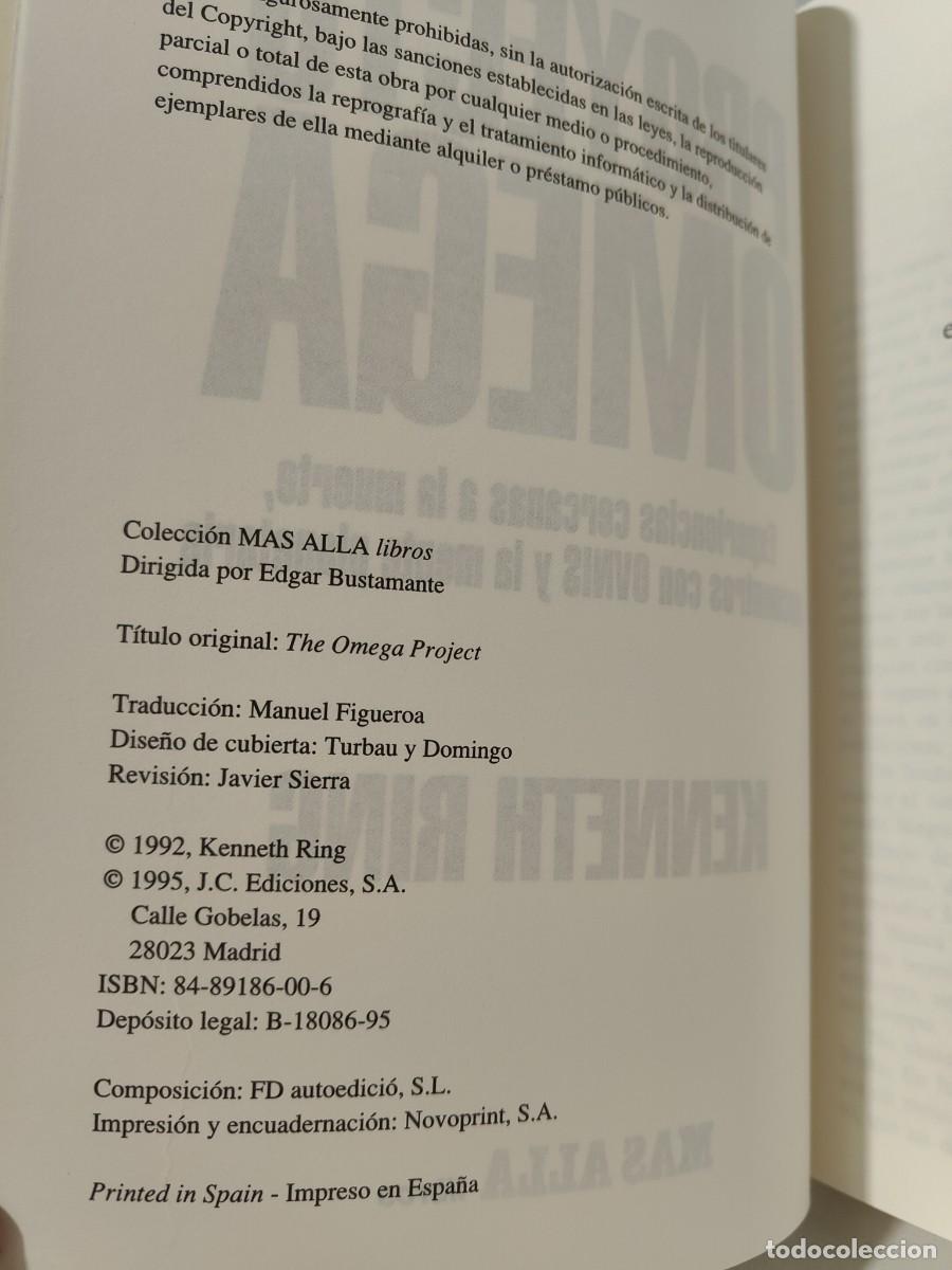 Libros: EL PROYECTO OMEGA - KENNETH RING - Foto 6