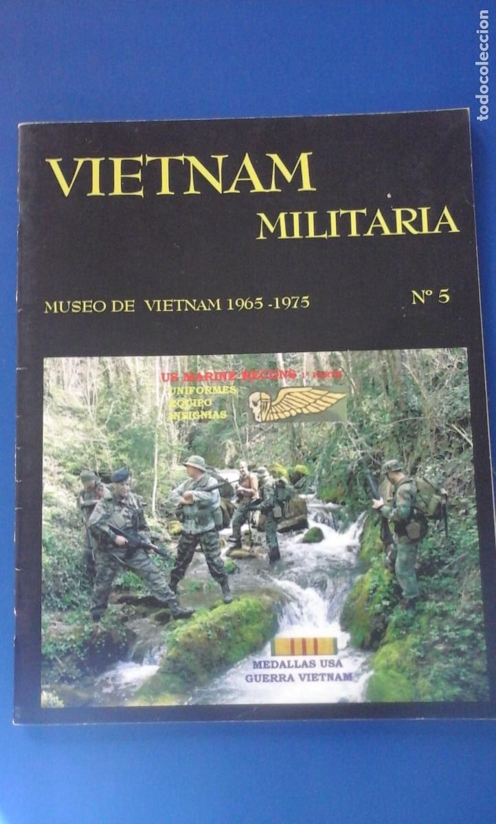 books: MEDALLAS USA GUERRA VIETNAM. Art&iacute;culo de Vietnam Militaria n&ordm; 5 (revista) (Gerona, hacia 1990)