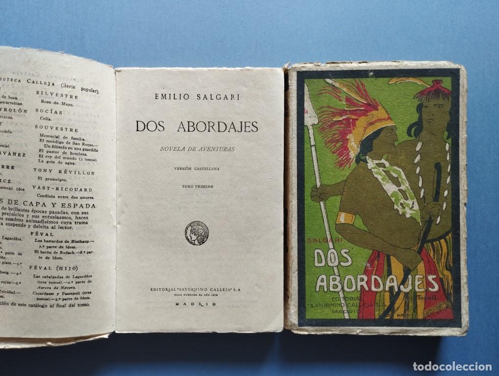 Libros: Dos Abordajes. Novela de aventuras. Cubiertas de Bartolozzi. - Salgari, Emilio. - Foto 3