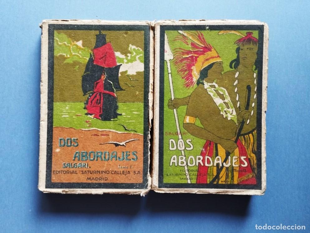Libros: Dos Abordajes. Novela de aventuras. Cubiertas de Bartolozzi. - Salgari, Emilio. - Foto 1