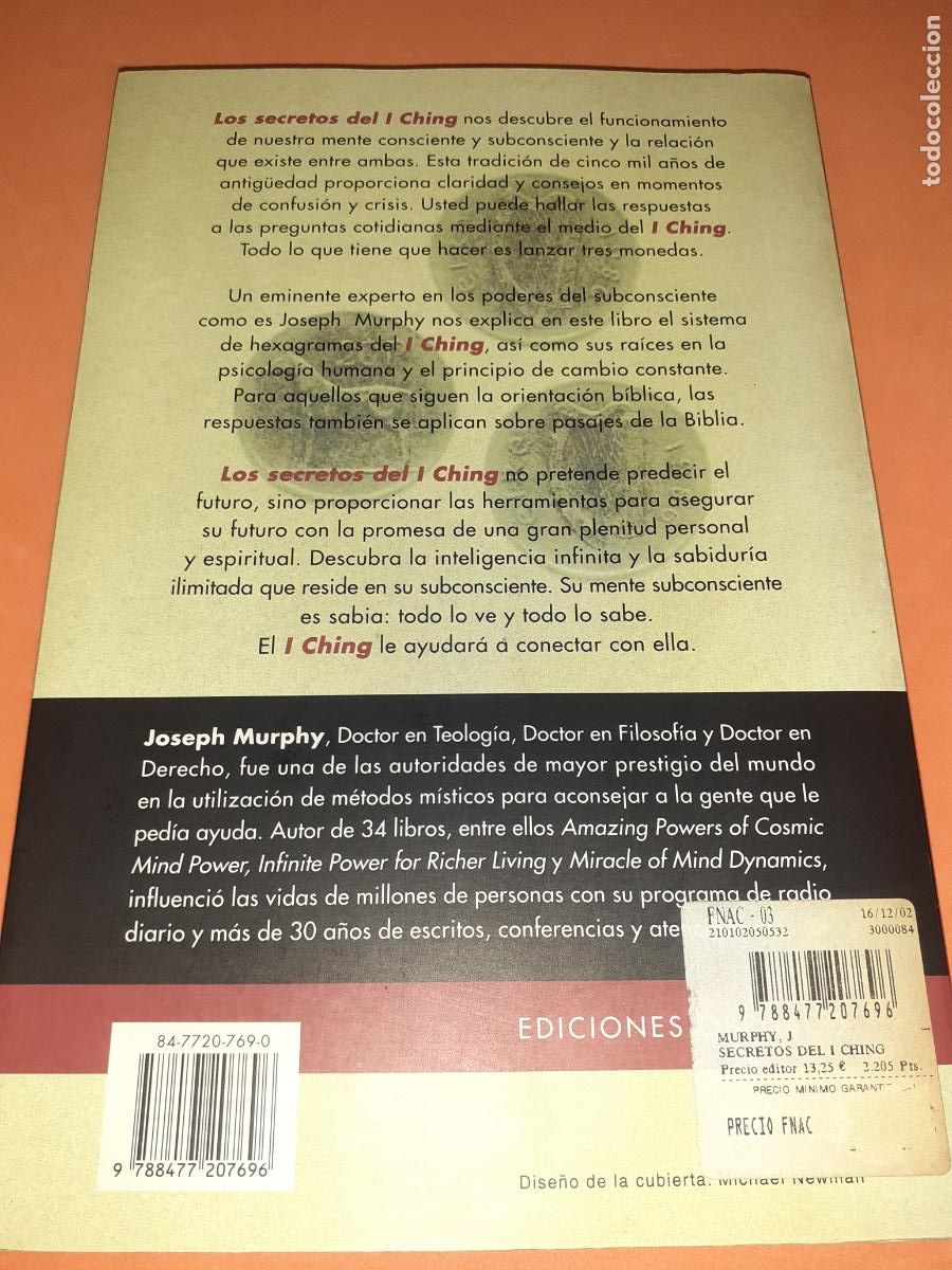 Libros: LOS SECRETOS DEL I CHING � TAO - JOSEPH MURPHY - Foto 2
