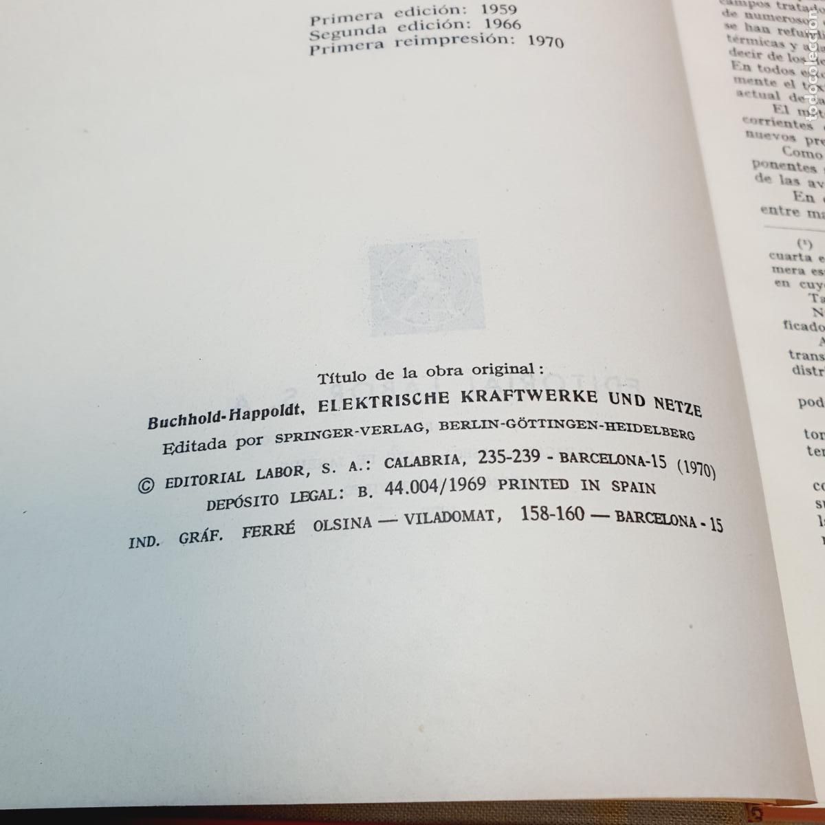 Libros: LIBRO-CENTRALES Y REDES EL&Eacute;CTRICAS-BUCHHOLD.HAPOLDT-EDITORIAL LABOR S.A.-1970 - Foto 14