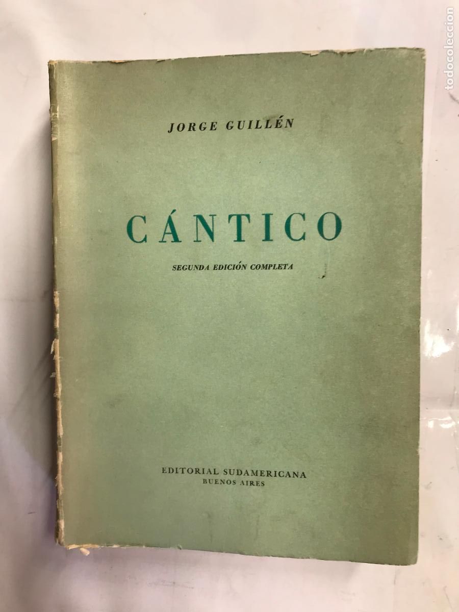 Libros: C&Aacute;NTICO (SEGUNDA EDICI&Oacute;N). - JOEGE GULL&Eacute;N. - Foto 1