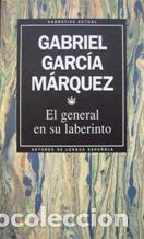 Libros: EL GENERAL EN SU LABERINTO - GABRIEL GARCIA MARQUEZ - Foto 1