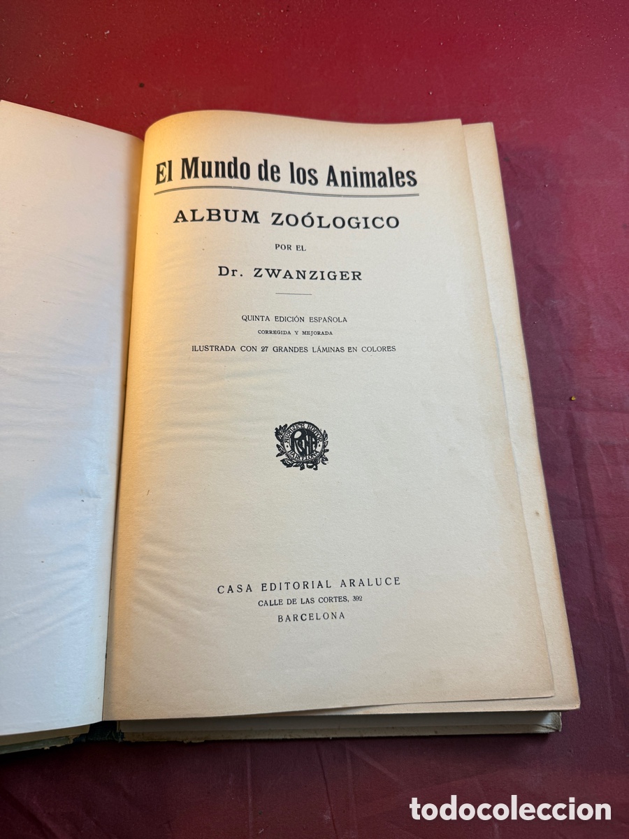 Libros: EL MUNDO DE LOS ANIMALES - Foto 2