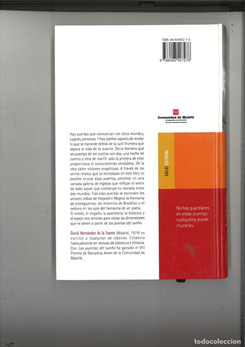 Libros: LAS PUERTAS DEL SUE&Ntilde;O. David Hern&aacute;ndez de la Fuente - Foto 2