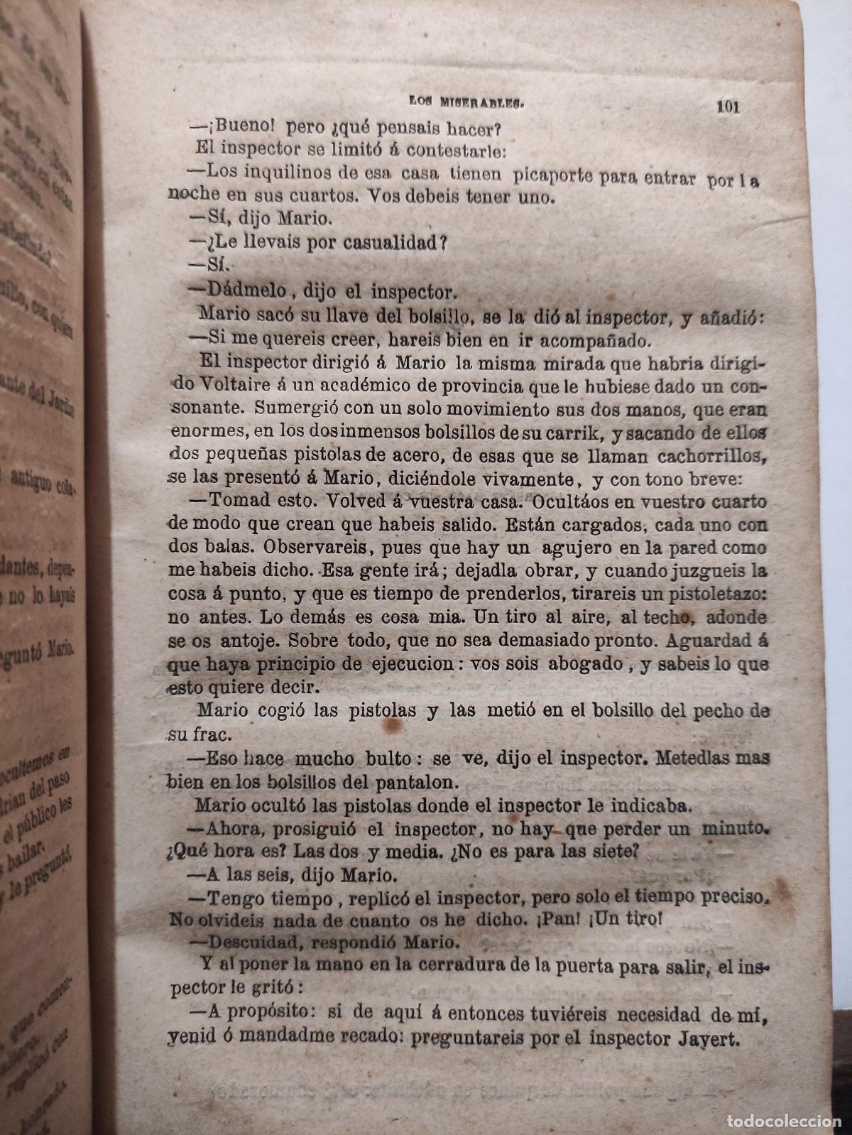Libros: LOS MISERABLES - 5 TOMOS - 1862 - 1863 - VICTOR HUGO - Foto 4