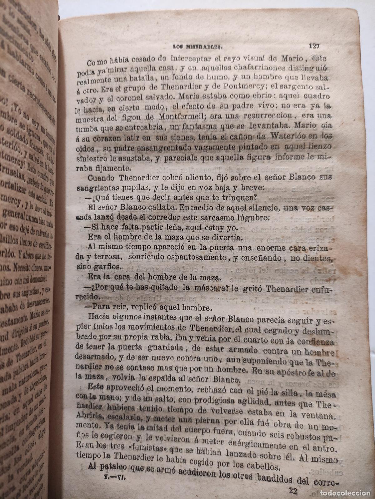 Libros: LOS MISERABLES - 5 TOMOS - 1862 - 1863 - VICTOR HUGO - Foto 5