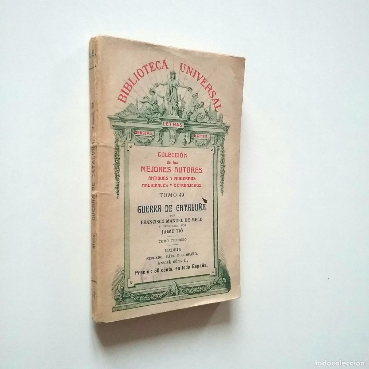 Libros: Francisco Manuel de Melo - Guerra de Catalu&ntilde;a - Foto 1