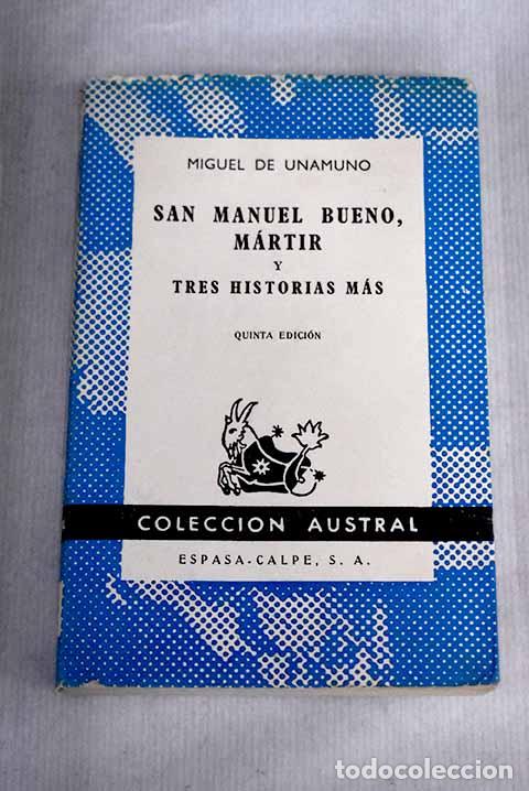 Libros: San Manuel Bueno, m&aacute;rtir.- Unamuno, Miguel de - Foto 1