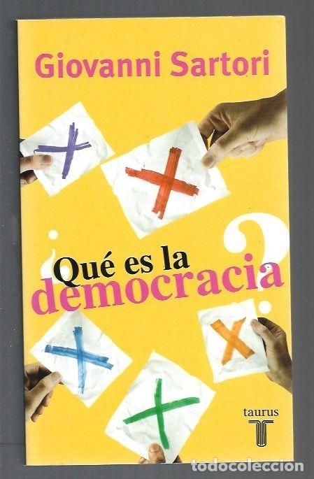 Libros: &iquest;QUE ES LA DEMOCRACIA? - SARTORI, GIOVANNI - Foto 1