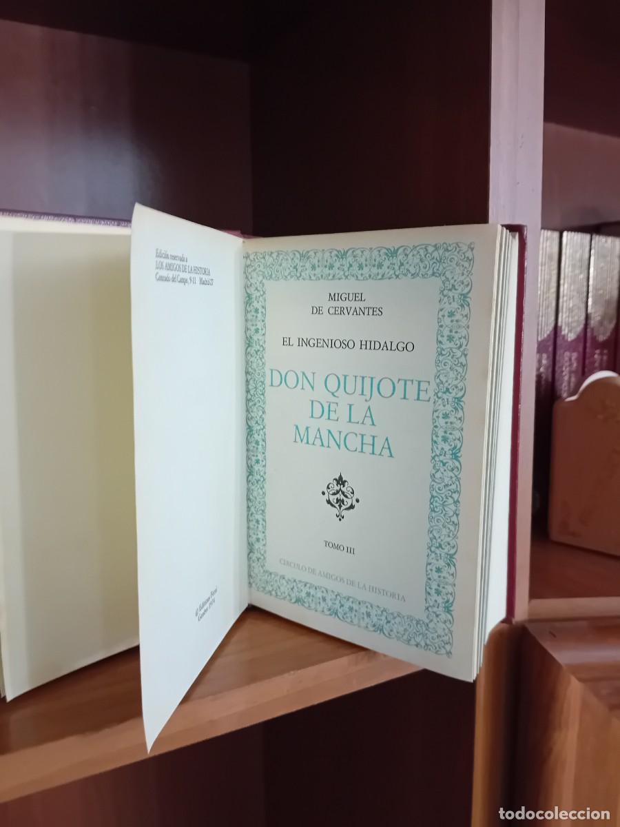 Libros: EL INGENIOSO HIDALGO DON QUIJOTE DE LA MANCHA 3 TOMOS - Foto 1