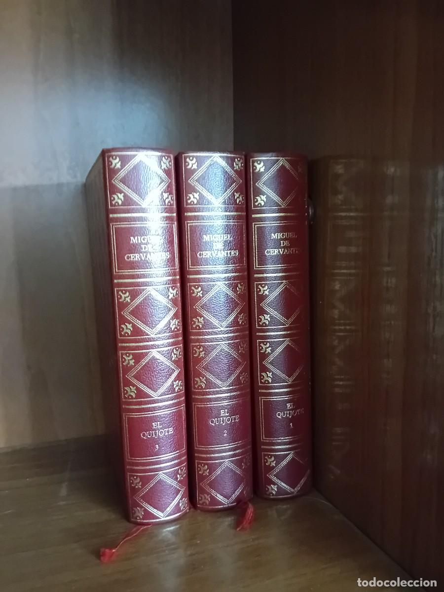 Libros: EL INGENIOSO HIDALGO DON QUIJOTE DE LA MANCHA 3 TOMOS - Foto 2