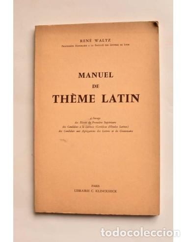 Libros: Manuel de th&egrave;me latin - SERNA, V&iacute;ctor de la - Foto 1