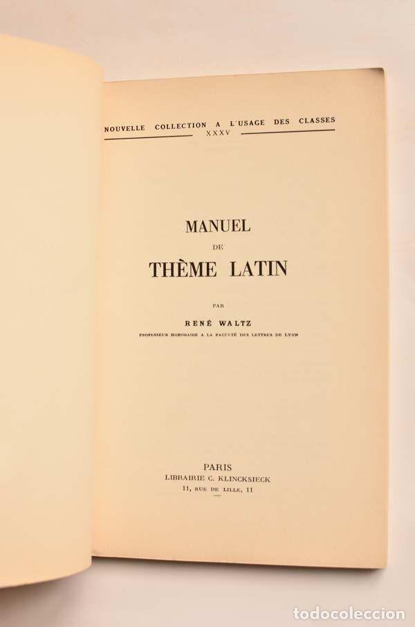 Libros: Manuel de th&egrave;me latin - SERNA, V&iacute;ctor de la - Foto 2