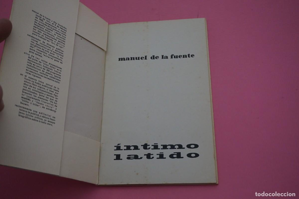 Libros: M1E/ INTIMO LATIDO - MANUEL DE LA FUENTE - Foto 2