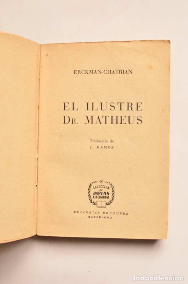 Libros: El ilustre Dr. Matheus - ERCKMAN-CHATRIAN - Foto 2