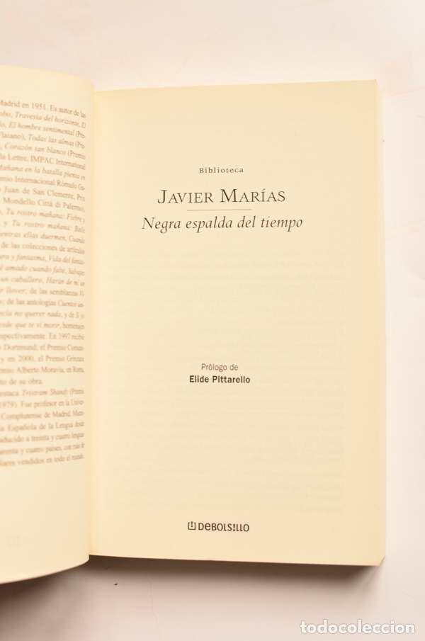Libros: Negra espalda del tiempo - MAR&Iacute;AS, Javier - Foto 2
